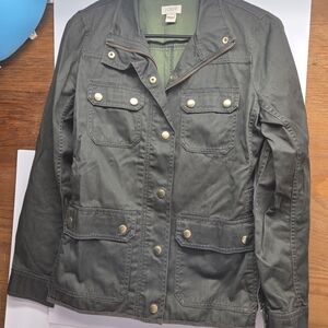 J. Crew Dark Green Utility Jacket